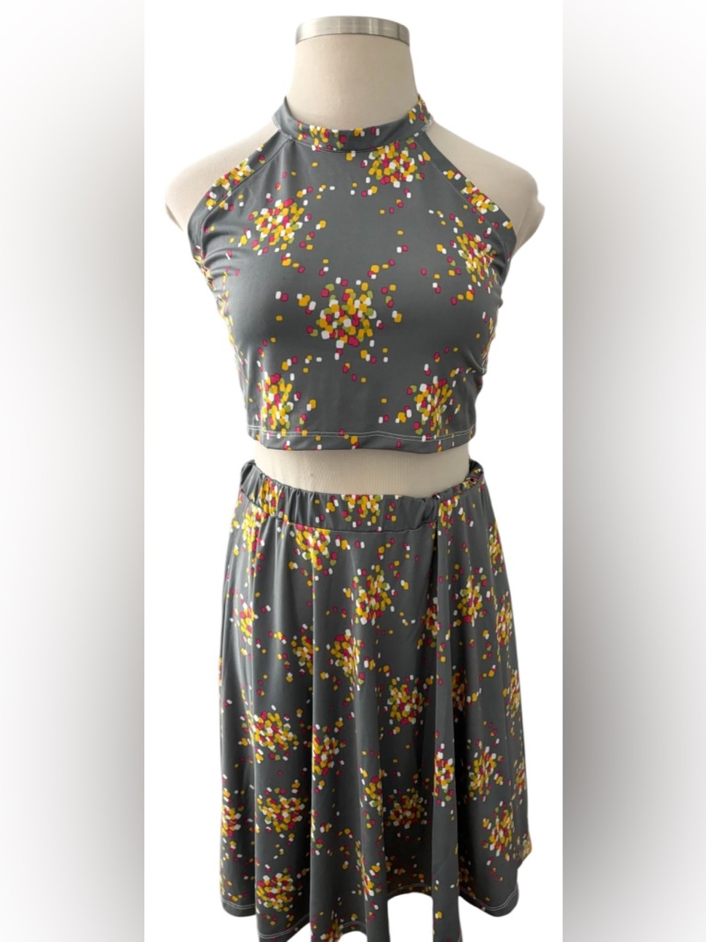 REBDOLLS 2-Piece Skirt and Halter Set Women's Size 1X